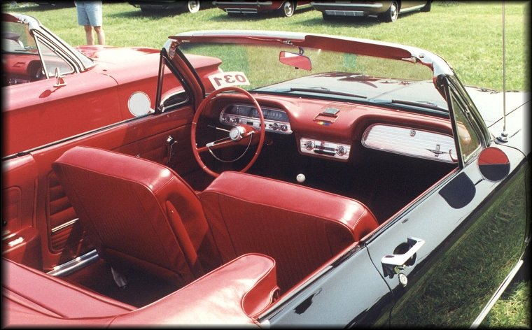 1963 Monza convertible interior