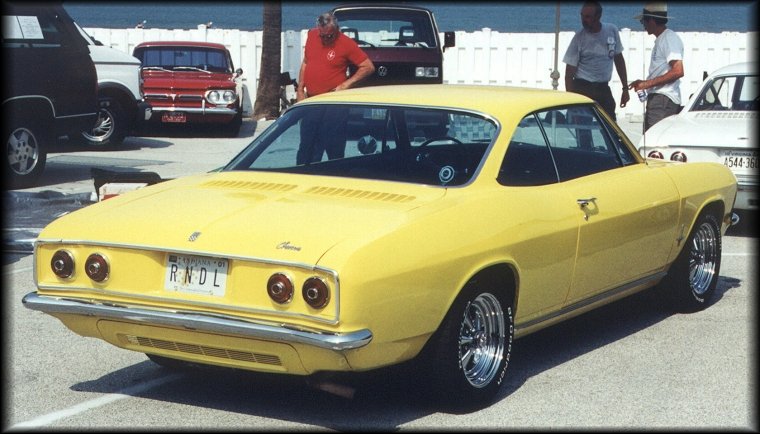 1967 Monza sport coupe (rear 3/4 view)