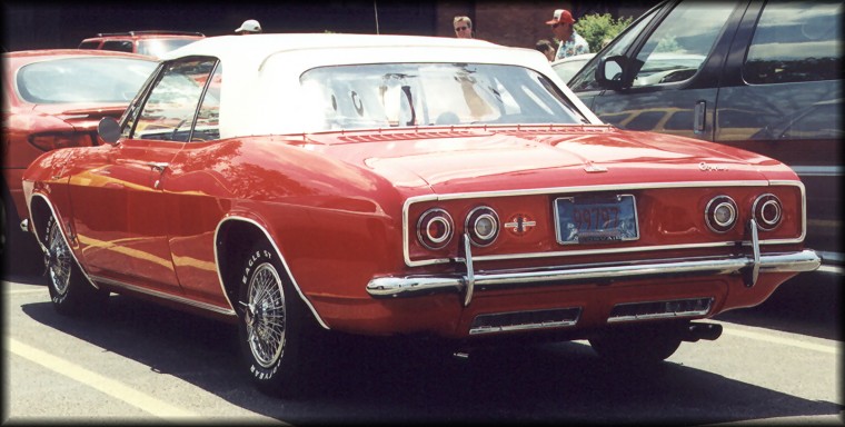 1965 Monza convertible (rear 3/4 view)