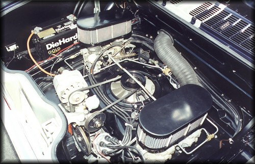 Dave Beddome's 1968 Monza engine compartment
