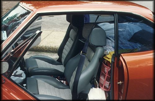 Recaros and fold-down rear seat