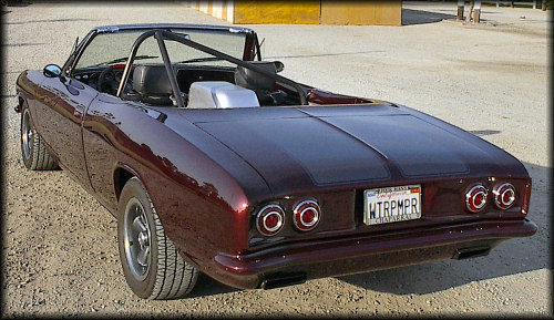 Evans-built V-8 powered Corvair (rear 3/4 view)