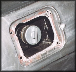 Restored fuel filler cavity