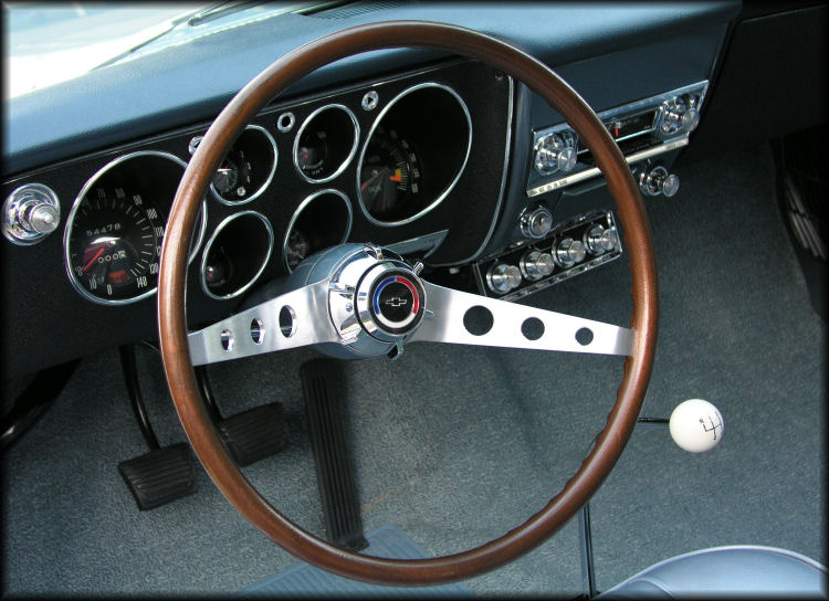 Restored stock 1965 Corvair Corsa interior