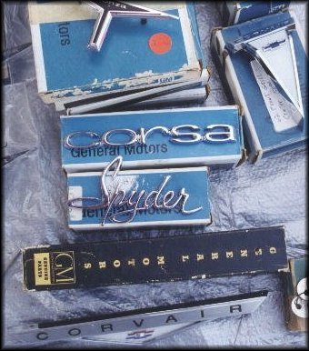 Various Corvair emblems