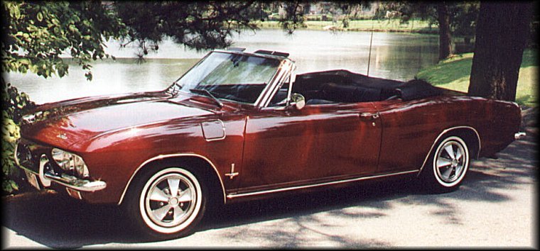 '65 Corvair Monza convertible (top down - shade)