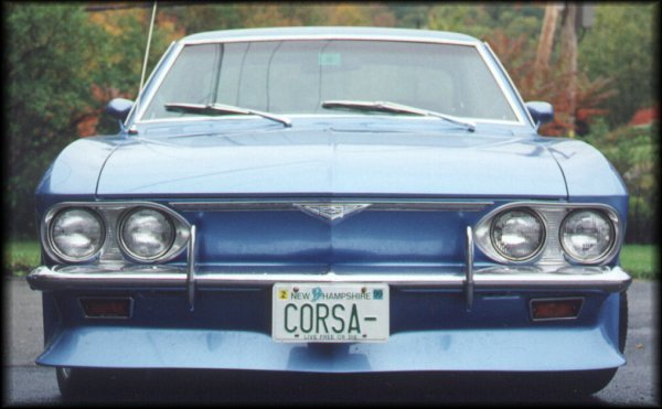 1966 custom Corvair Monza (front view)