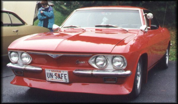 Customized '66 Corvair coupe