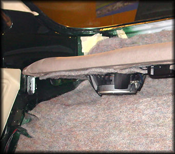 Speaker shelf bracket location