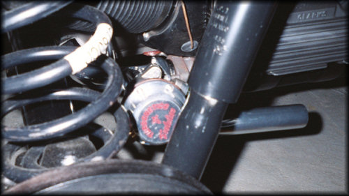 Wastegate located off driver's side manifold